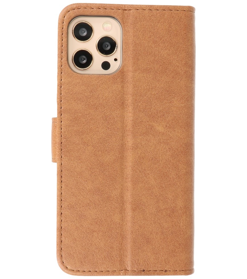 Bookstyle Wallet Cases Cover for iPhone 12 Pro Max Brown
