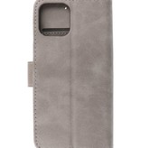 Bookstyle Wallet Cases Cover for iPhone 12 Pro Max Gray