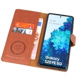 Luxus Brieftasche Fall für Samsung Galaxy S20 FE Brown