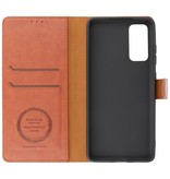 Luxury Wallet Case for Samsung Galaxy S20 FE Brown