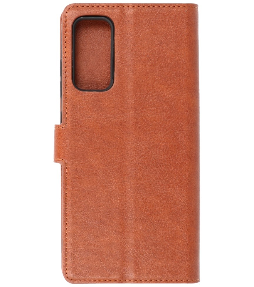 Luxury Wallet Case for Samsung Galaxy S20 FE Brown