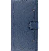 Estuche de lujo tipo billetera para Samsung Galaxy S21 Navy