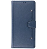 Estuche de lujo tipo billetera para Samsung Galaxy S21 Navy