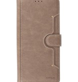 Etui Portefeuille de Luxe pour Samsung Galaxy S21 Gris