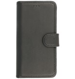 Custodia a libro in pelle fatta a mano MF per iPhone 12 Pro Max nera
