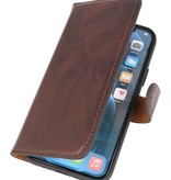 MF Kratzfreie handgefertigte Ledertasche iPhone 12 Pro Max Mocca