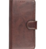 MF Kratzfreie handgefertigte Ledertasche iPhone 12 Pro Max Mocca