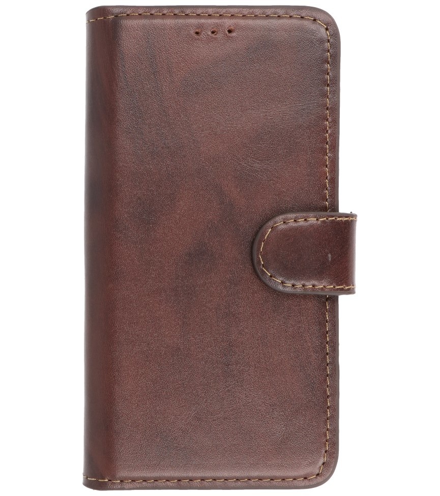 MF Scratch-free Handmade Leather Case iPhone 12 Pro Max Mocca