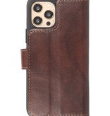 MF Scratch-free Handmade Leather Case iPhone 12 Pro Max Mocca