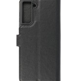 Luxe Portemonnee Hoesje voor Samsung Galaxy S21 Plus Zwart