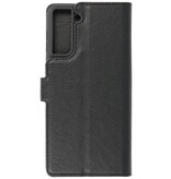 Luxury Wallet Case for Samsung Galaxy S21 Plus Black