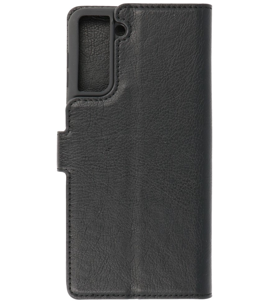 Luxury Wallet Case for Samsung Galaxy S21 Plus Black