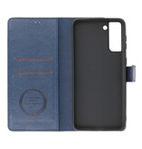 Luxury Wallet Case for Samsung Galaxy S21 Plus Navy