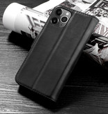 Classic Design Genuine Leather Case for iPhone 12 Pro Max Black