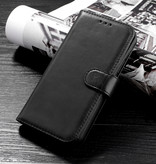 Klassisches Design Echtledertasche für iPhone 12 Pro Max Black