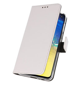 Custodia a portafoglio Cover per Samsung Galaxy A71 bianca
