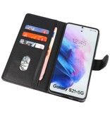 Bookstyle Wallet Cases Hoesje voor Samsung S21 Plus Zwart