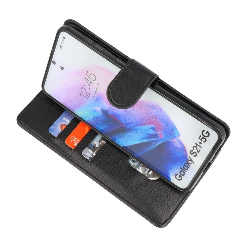 Bookstyle Wallet Cases Hoesje voor Samsung Galaxy S21 Plus Zwart