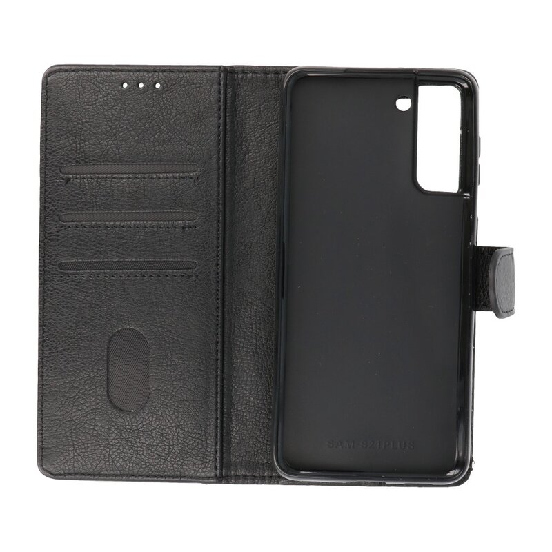 Bookstyle Wallet Cases Hoesje voor Samsung Galaxy S21 Plus Zwart