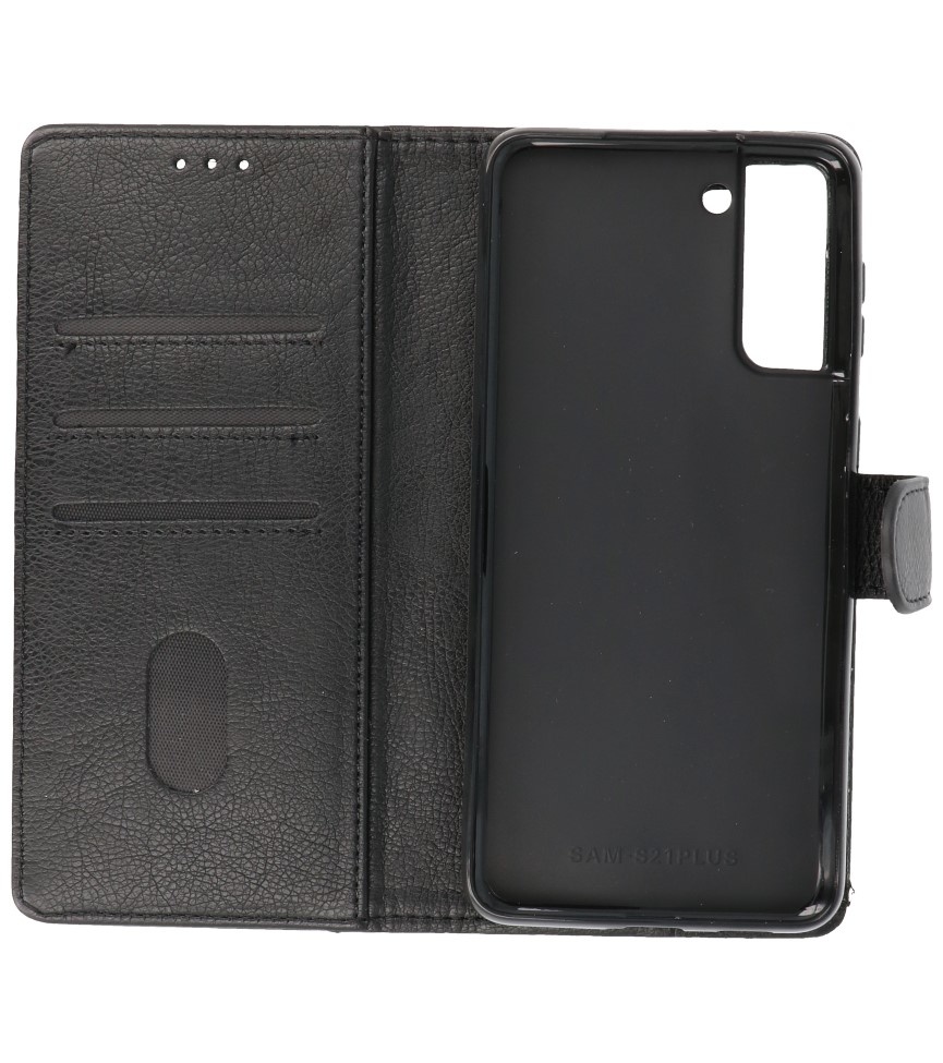Bookstyle Wallet Cases Hoesje voor Samsung S21 Plus Zwart