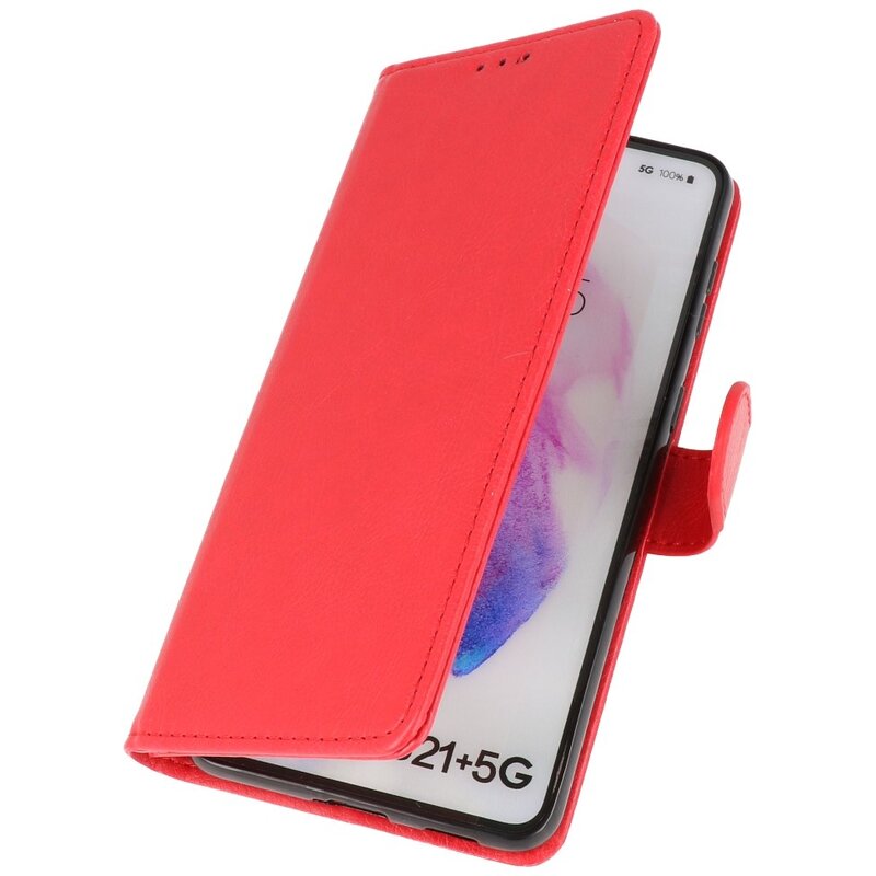 Bookstyle Wallet Cases Hoesje voor Samsung Galaxy S21 Plus Rood