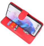 Bookstyle Wallet Cases Hoesje voor Samsung S21 Plus Rood