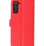 Bookstyle Wallet Cases Hoesje voor Samsung S21 Plus Rood