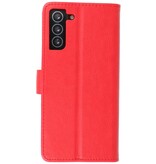 Bookstyle Wallet Cases Hoesje voor Samsung Galaxy S21 Plus Rood