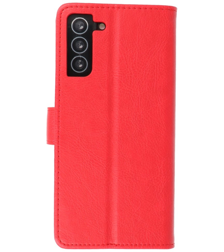 Bookstyle Wallet Cases Hoesje voor Samsung S21 Plus Rood