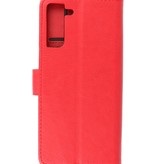 Bookstyle Wallet Cases Hoesje voor Samsung Galaxy S21 Plus Rood