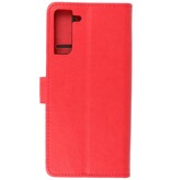 Bookstyle Wallet Cases Hoesje voor Samsung Galaxy S21 Plus Rood