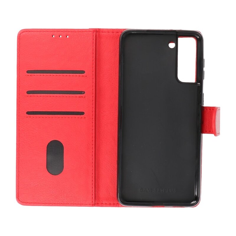 Bookstyle Wallet Cases Hoesje voor Samsung Galaxy S21 Plus Rood