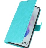 Bookstyle Wallet Cases Hoesje voor Samsung S21 Plus Groen