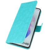 Bookstyle Wallet Cases Hoesje voor Samsung Galaxy S21 Plus Groen
