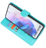 Bookstyle Wallet Cases Hoesje voor Samsung S21 Plus Groen