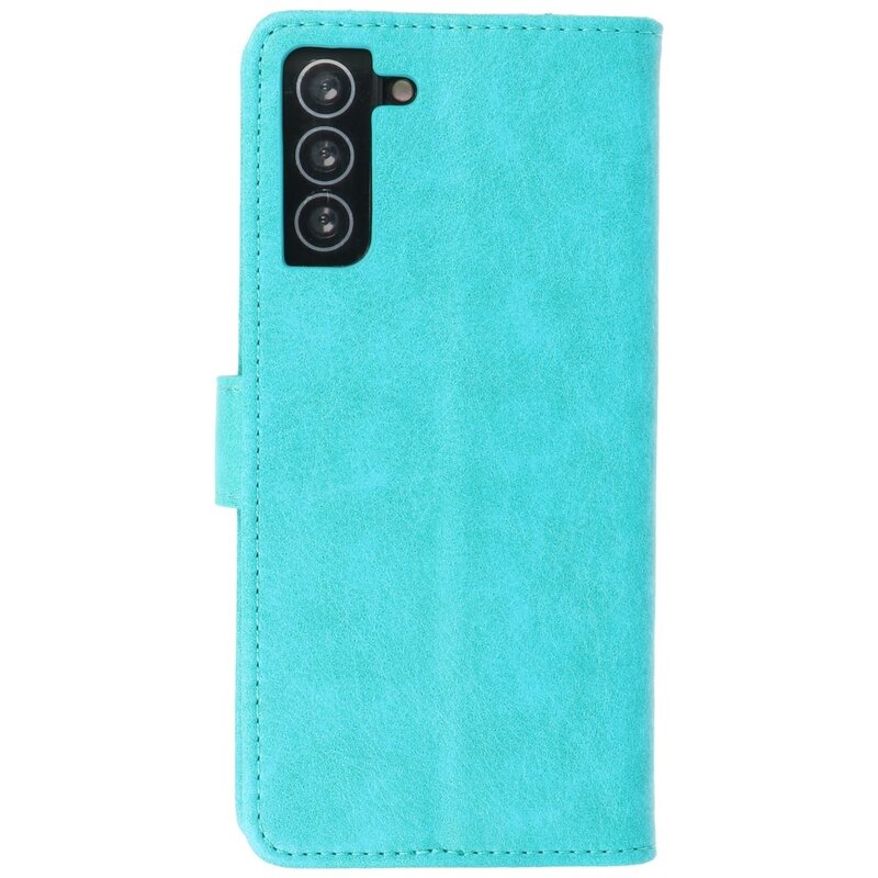 Bookstyle Wallet Cases Hoesje voor Samsung Galaxy S21 Plus Groen