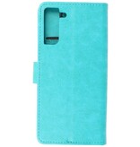 Bookstyle Wallet Cases Hoesje voor Samsung Galaxy S21 Plus Groen