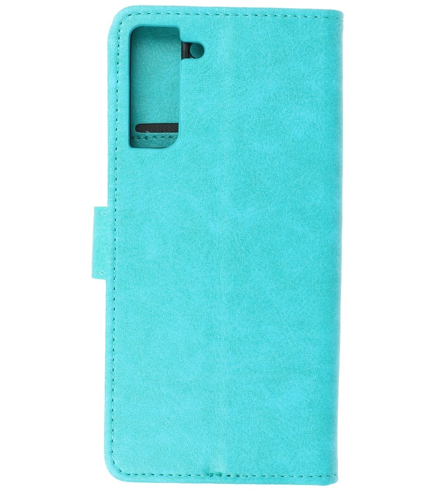 Bookstyle Wallet Cases Hoesje voor Samsung S21 Plus Groen