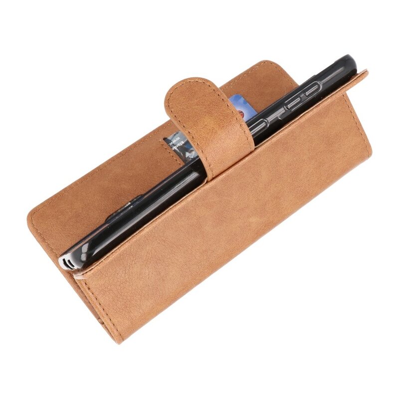 Bookstyle Wallet Cases Hoesje voor Samsung Galaxy S21 Plus Bruin