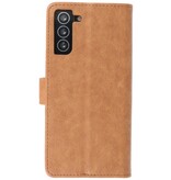 Bookstyle Wallet Cases Hoesje voor Samsung Galaxy S21 Plus Bruin