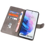 Bookstyle Wallet Cases Hoesje voor Samsung S21 Plus Grijs