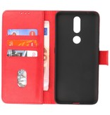 Bookstyle Wallet Cases Hoesje voor Nokia 2.4 Rood