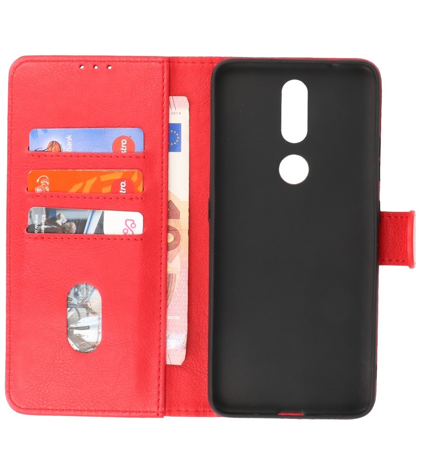 Bookstyle Wallet Cases Hoesje voor Nokia 2.4 Rood