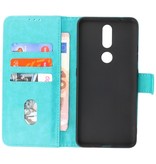 Bookstyle Wallet Cases Hoesje voor Nokia 2.4 Groen