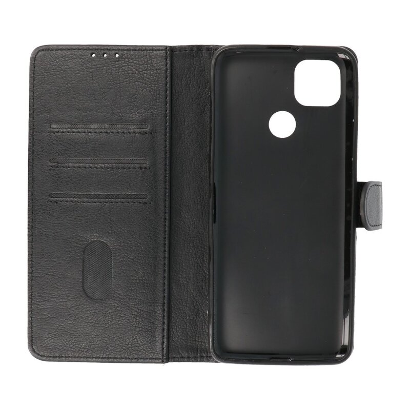 Bookstyle Wallet Cases Hoesje voor Motorola Moto G9 Power 2020 Zwart