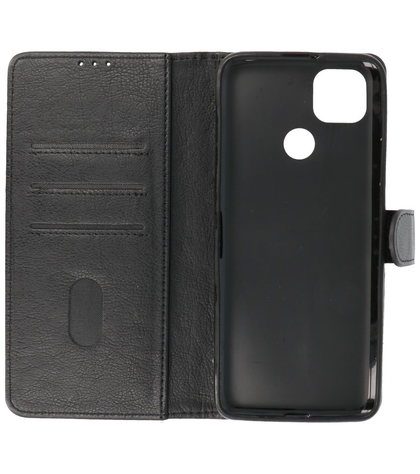 Bookstyle Wallet Cases Hoesje voor Moto G9 Power 2020 Zwart