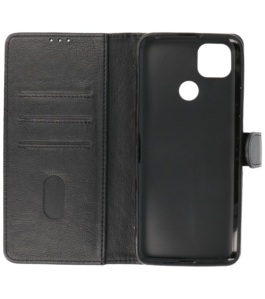 Bookstyle Wallet Cases Hoesje voor Motorola Moto G9 Power 2020 Zwart