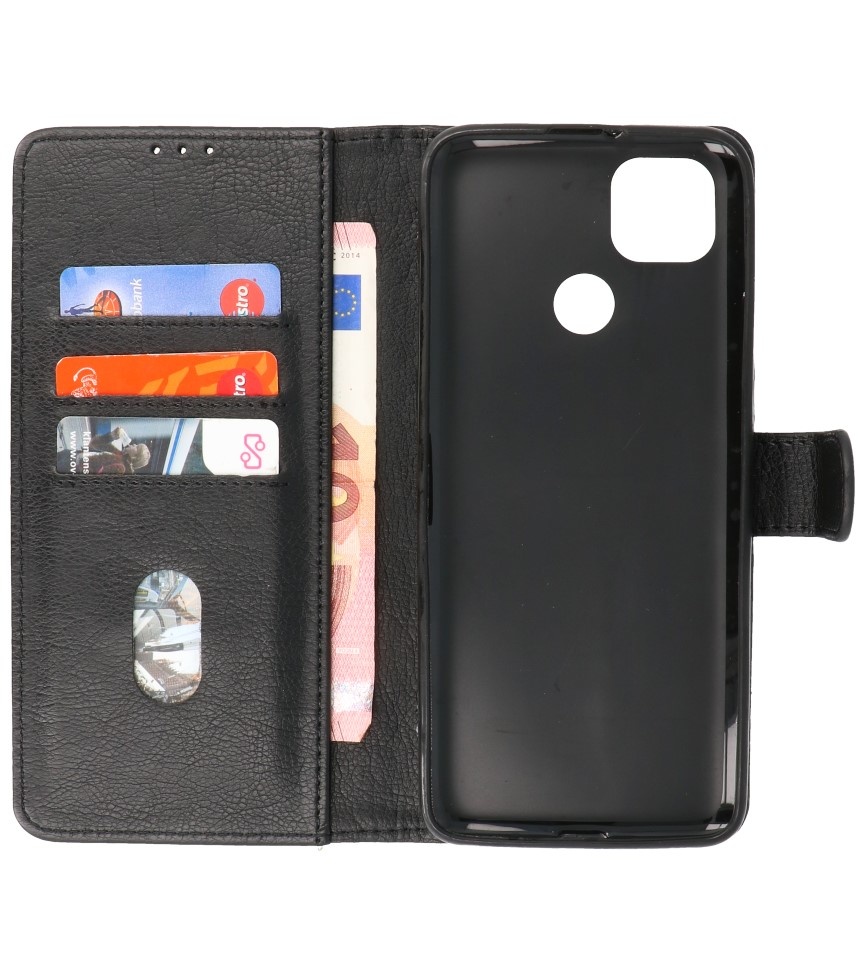 Bookstyle Wallet Cases Hoesje voor Moto G9 Power 2020 Zwart