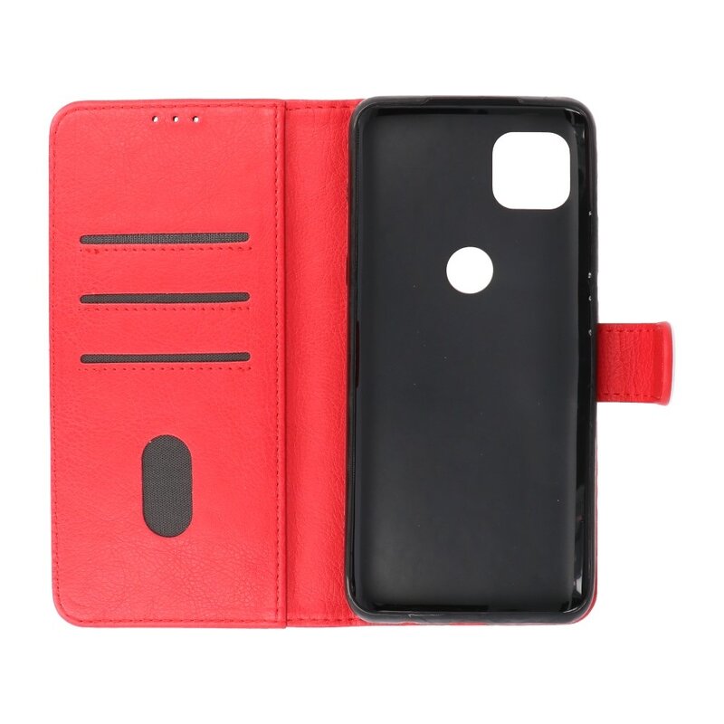 Bookstyle Wallet Cases Hoesje voor Motorola Moto G 5G Rood