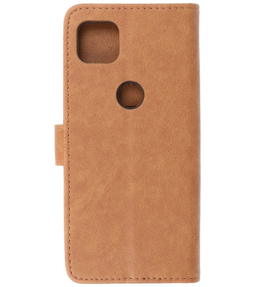 Bookstyle Wallet Cases Hoesje voor Moto G 5G Bruin